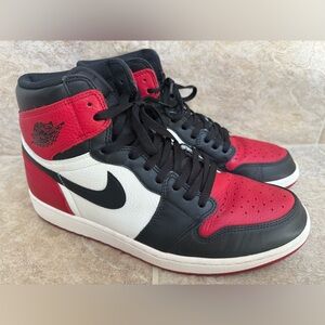 Nike Air Jordan 1 Retro High OG Bred Toe Sz 13 555088-610